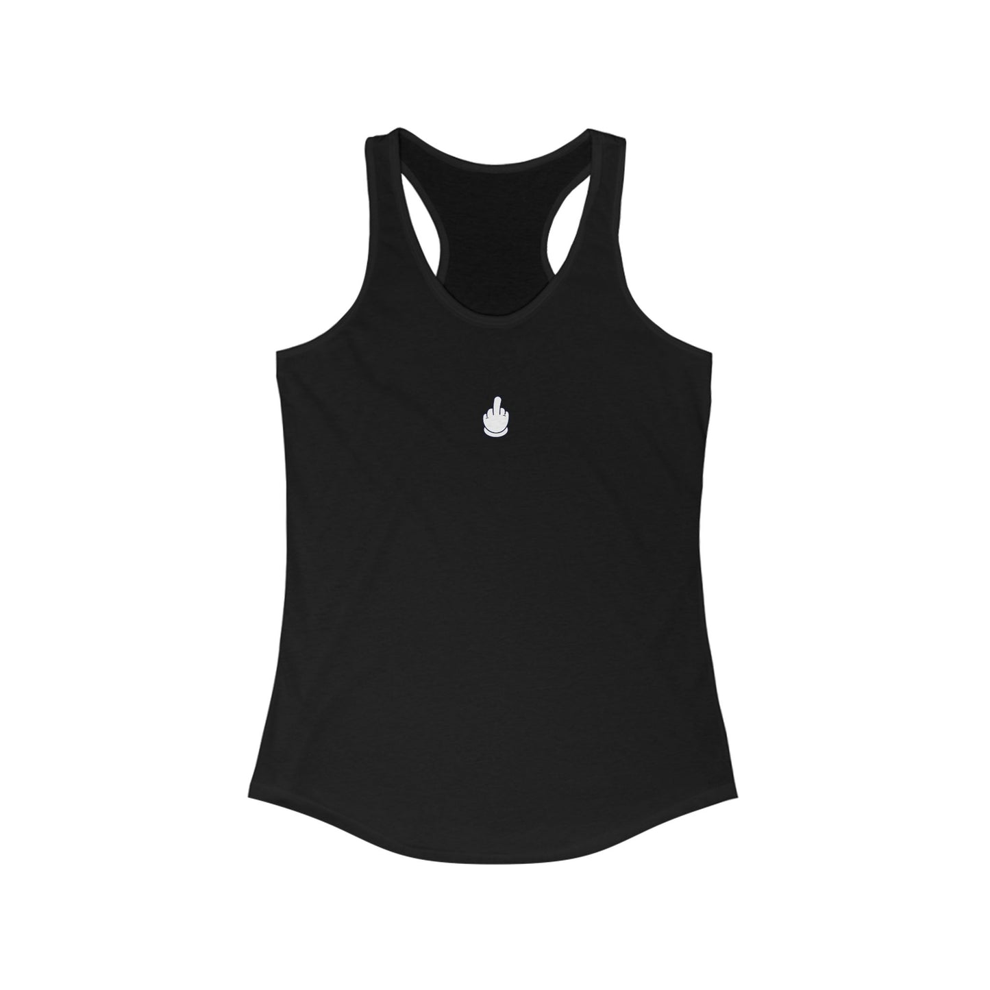 Middle Finger Women's Ideal Racerback Tank