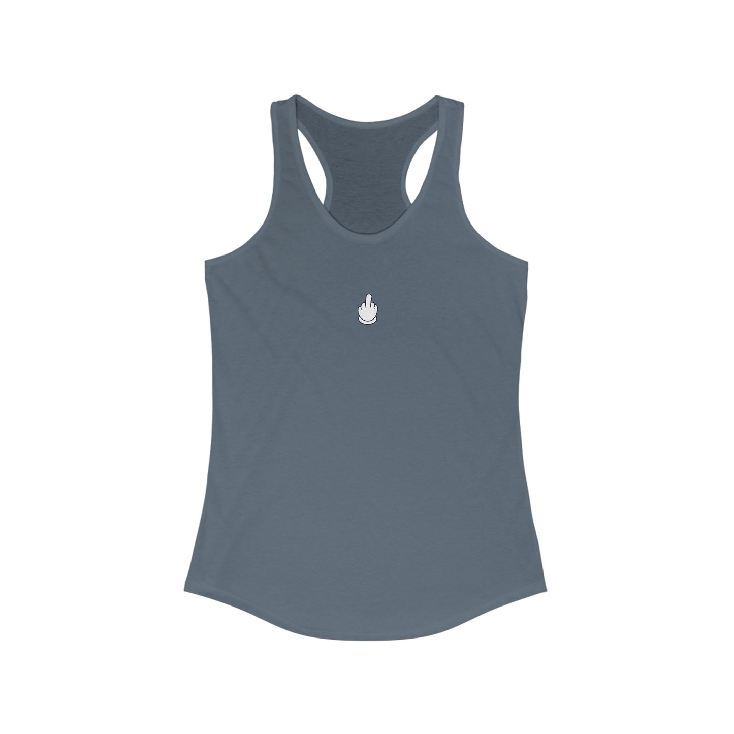 Middle Finger Women's Ideal Racerback Tank
