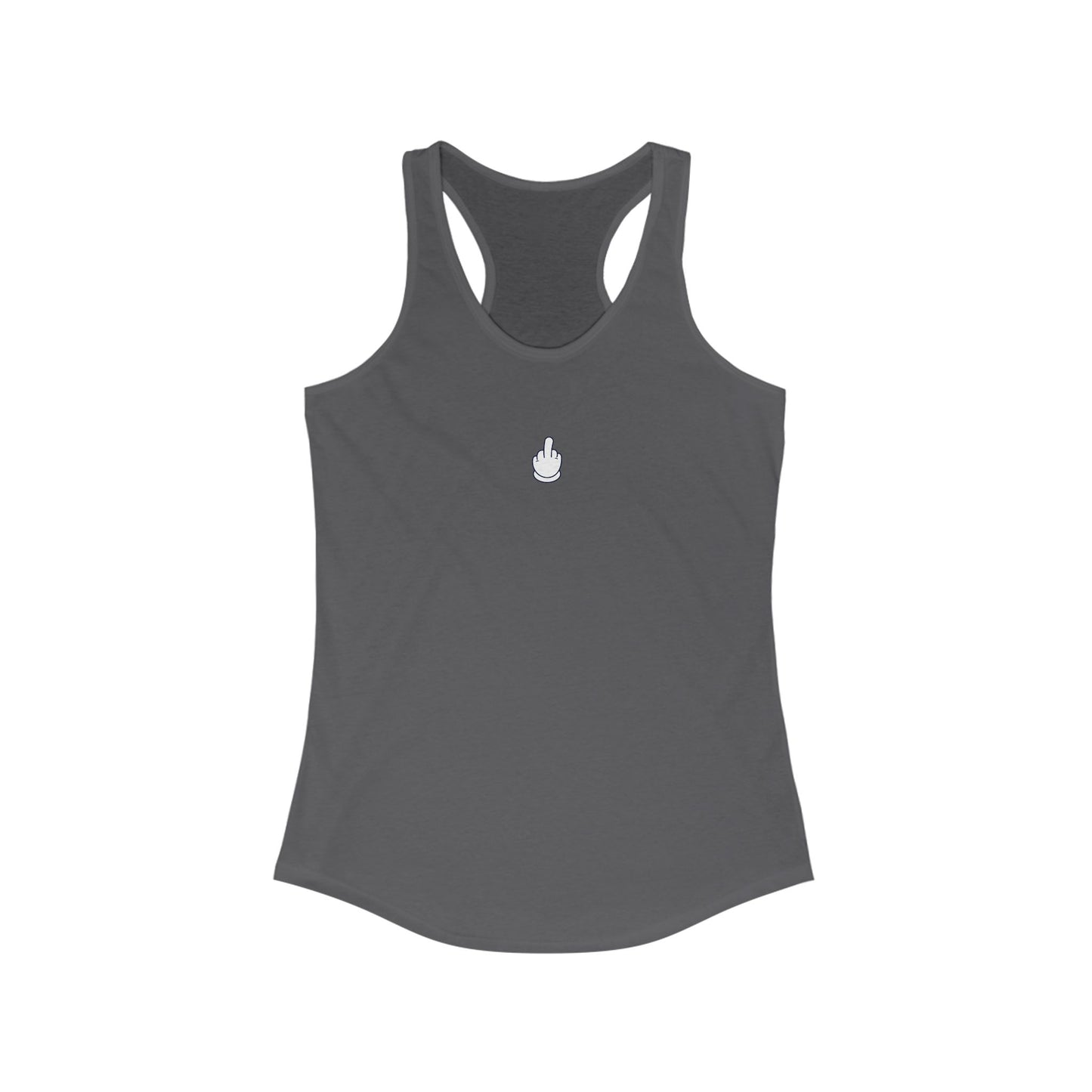 Middle Finger Women's Ideal Racerback Tank
