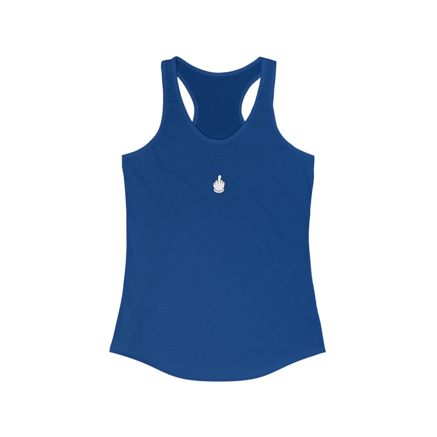 Middle Finger Women's Ideal Racerback Tank