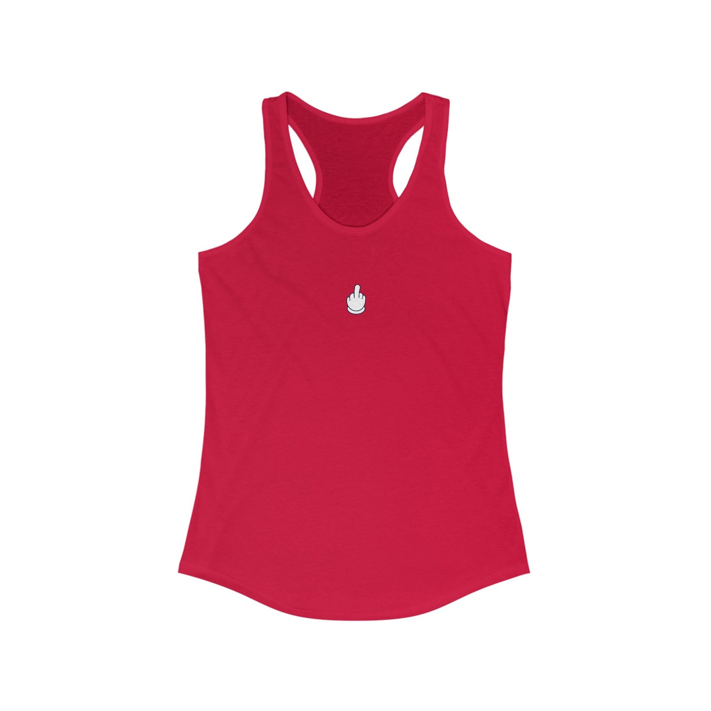 Middle Finger Women's Ideal Racerback Tank