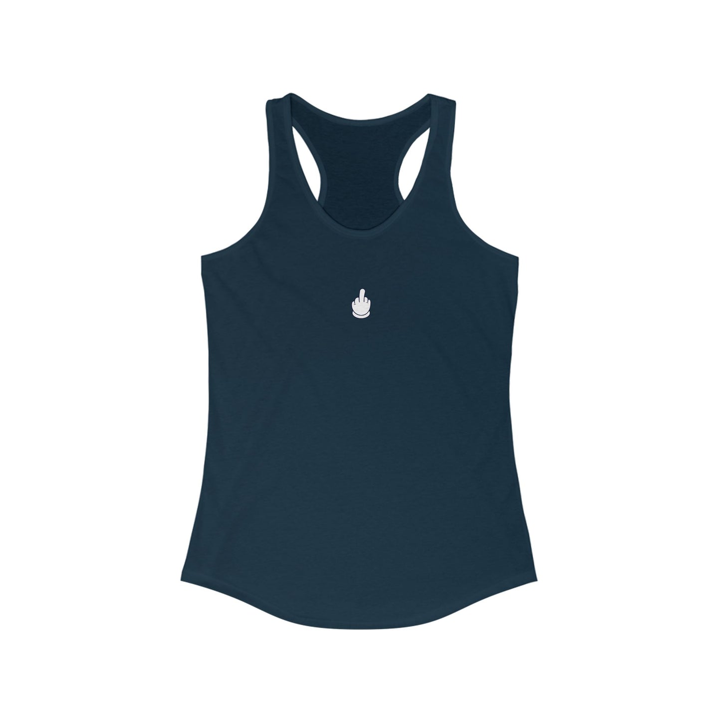 Middle Finger Women's Ideal Racerback Tank