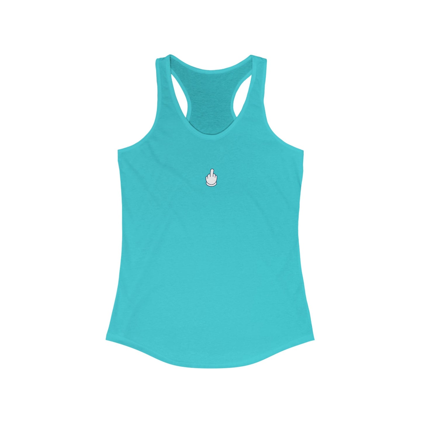 Middle Finger Women's Ideal Racerback Tank
