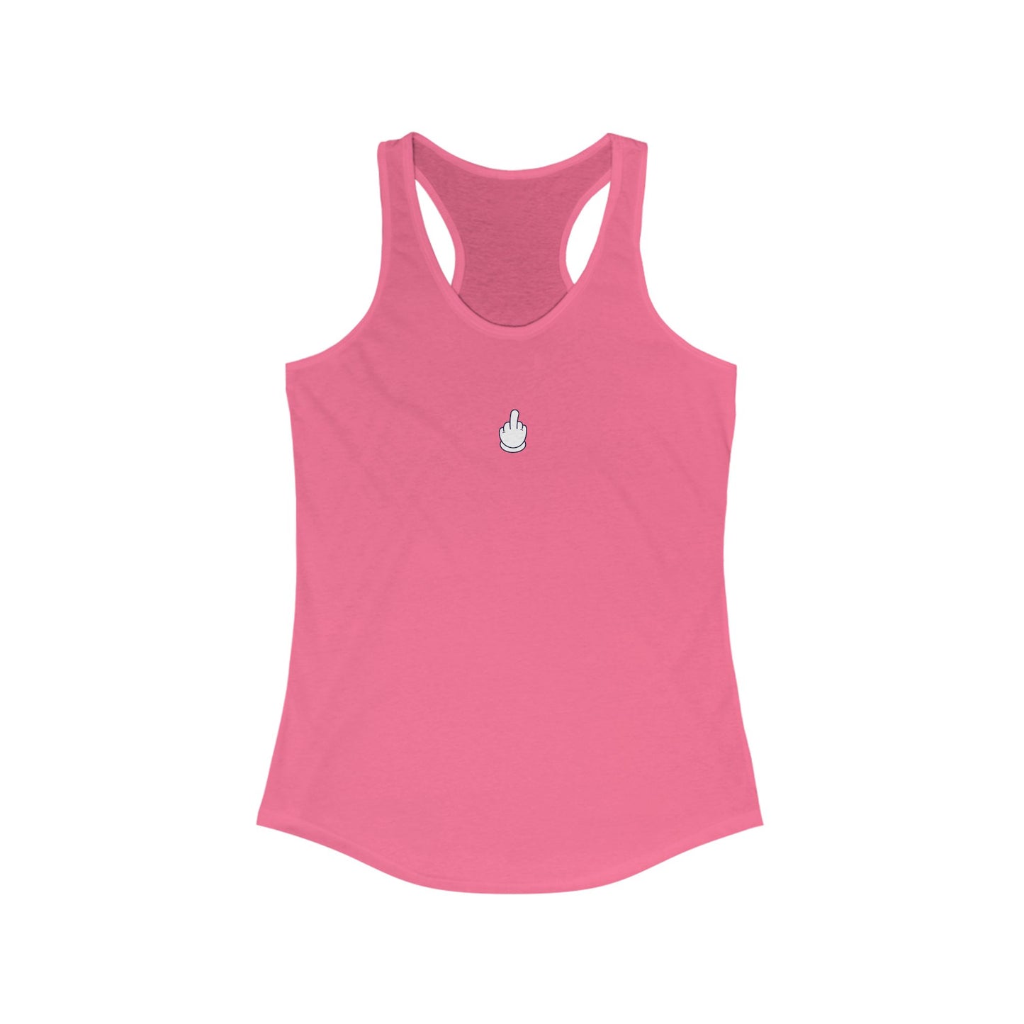 Middle Finger Women's Ideal Racerback Tank
